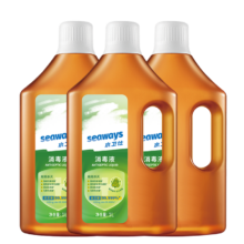 PLUS会员:水卫仕（seaways）家用消毒液 杀菌率99.99% 【松木清香】1L*3瓶