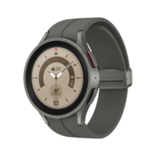三星（SAMSUNG）Galaxy Watch5 Pro 蓝牙通话/智能手表/运动电话手表/血氧心率/健康监测/支付 45mm 钛度灰