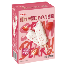 plus会员：明治（meiji）草莓白巧克力雪糕 40.8g*6支 彩盒装*5件
