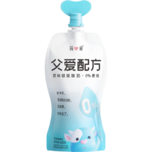 PLUS会员：简爱儿童酸奶 0蔗糖·原味吸吸袋100g*10袋 赠6杯