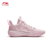 LI-NING KIDS 李宁风影2.0儿童篮球鞋女童男24春夏新款运动鞋耐磨透气实战球鞋 淡粉红/标准白 YKBU072-4 35