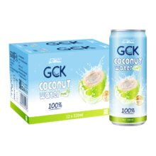plus会员、需首购:27000 GCK100%椰子水 原装进口 320ml*12罐