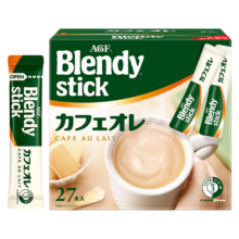 PLUS会员：AGF Blendy牛奶速溶咖啡 原味27条*3件