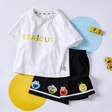 SESAME STREET 芝麻街 儿童短袖+短裤套装