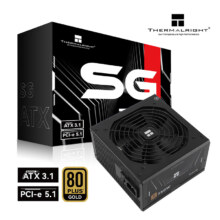 618预售、Thermalright(利民) 额定750W TR-SG750 ATX3.1电源 金牌全模组电源 原生PCIE5.1 全日系电解电容 电脑电源