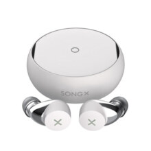SONGX美国 蓝牙耳机TWS真无线双耳运动跑步入耳式隐形迷你耳塞女生款可爱蓝牙5.3立体声超长续航 雪山白 | 送无线充