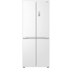 东芝（TOSHIBA）450白珍珠60cm超薄高容全嵌十字四开门大容量风冷无霜双变频自动制冰保鲜纯平嵌家用电冰箱 GR-RF450WI-PM151 荧纱白色