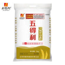 PLUS会员：五得利 雪花小麦粉 5kg *3件