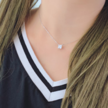 SWAROVSKI 施华洛世奇 ATTRACT系列 5510696 时尚方形项链 38cm