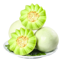 pLus会员，京东百亿补贴:趣鲜语 山东玉菇甜瓜 净重8-9斤 3-4粒大果装