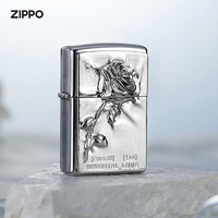 ZIPPO 之宝 打火机之宝防风煤油 塑封玫瑰 生日礼物送老公送男友 单机礼盒