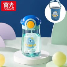 PLUS会员：富光 儿童水杯Tritan学饮吸管杯 650ml