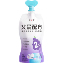 PLUS会员：简爱 父爱配方 儿童2%蔗糖酸奶 100g*6袋＋赠送简爱0%蔗糖酸奶 400g/桶
