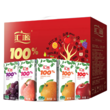 PLUS会员：汇源 臻贵礼盒 100%果汁浓缩饮料 1Lx5盒*2件