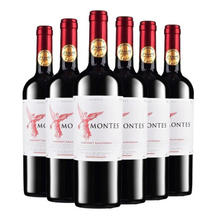 MONTES 蒙特斯 红天使珍藏赤霞珠干红葡萄酒 智利进口红酒750ml*6瓶装