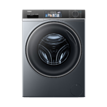 预售、PLUS会员：Haier 海尔 精华洗系列 EG100MATE82S 直驱滚筒洗衣机 10kg 极夜灰