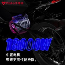 小牛（XIAONIU）【旗舰新品】RQI电动摩托车 高性能 超长续航 智能两轮电动车 ABS动力版-银色