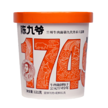谈小爱 陈九爷大师酸菜牛肉面121g 非油炸方便速食面