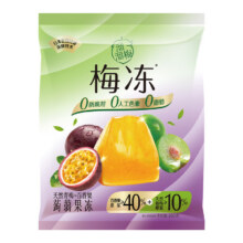 溜溜梅天然果冻100g乳酸菌120g孕妇儿童休闲低脂零食蒟蒻梅冻 天然青梅+百香果梅冻*1
