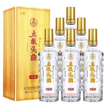88VIP会员：WULIANGYE 五粮液 五粮头曲淡雅52度浓香型白酒500ml*6瓶装礼盒装酒送礼酒水