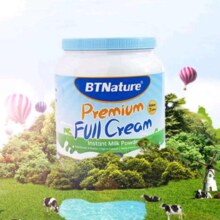 BTNature蓝胖子奶粉 全脂1kg/罐