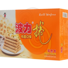 波力海苔鸡蛋味蛋卷432g(54g*8)休闲零食糕点饼干营养代餐送礼礼盒