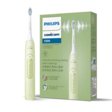 plus会员：PHILIPS 飞利浦 电动牙刷钻石3系 6730升级款 520情侣送男/女友 含2支德国洁净刷头 HX5161/05抹茶绿