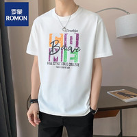 ROMON 罗蒙 短袖T恤男大码圆领夏季