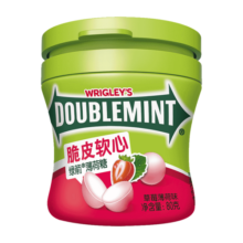绿箭(DOUBLEMINT)薄荷糖脆皮软心糖草莓薄荷味80g/瓶糖果零食儿童零食10.5元 (月销5000+)