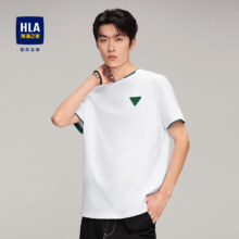 PLUS会员：HLA 海澜之家 男士双层领纯棉假两件短袖T恤 多款可选