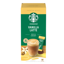 星巴克（Starbucks）精品速溶花式咖啡香草风味拿铁4袋装 土耳其原装进口