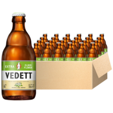 白熊（VEDETT）接骨木花精酿啤酒 比利时原瓶进口 330mL 24瓶 保质期至8月