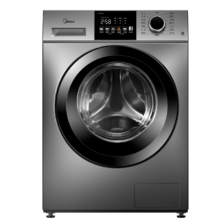 再降价、PLUS会员: Midea 美的 滚筒洗衣机 10公斤 除菌净螨 变频电机 简尚系列 超薄款 MG100V33WY