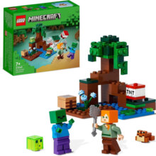 乐高（LEGO）积木玩具 我的世界系列 21240 沼泽大冒险 7岁+ 生日礼物 摆件