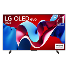 LG42英寸OLED42C4PCA 4K超高清全面屏专业旗舰电竞游戏电视120Hz高刷0.1ms低延迟适配PS5(42C3升级）