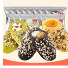 七年五季 全麦面包欧包 杂粮混合口味3只共 201g