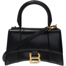 巴黎世家BALENCIAGA 巴黎世家女包 手提单肩斜挎包沙漏包 黑色592833 1QJ4M 1000