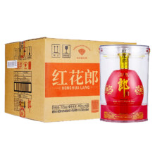 预售：郎酒 红花郎 红钻 53度 酱香型白酒 500ml*6瓶 整箱装