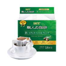 悠诗诗（UCC） 日本进口 滴滤式职人挂耳咖啡粉 圆润柔和16p【蓝24.10.28到期】
