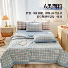 MUJI 無印良品 无印良品夏凉被2024新款空调被被子里外全棉纯棉水洗棉夏被夏季