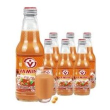 泰国70年老牌，Vamino 哇米诺 豆奶泰式奶茶300ml*6瓶