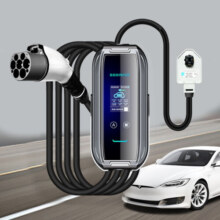 普诺得32A7KW便携式充电桩特斯拉理想比亚迪小鹏奔驰家用随车充电器枪线 32A7KW 5米