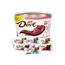 德芙（Dove）什锦混合碗装三种口味249g送女友休闲小零食糖果巧克力礼物伴手礼
