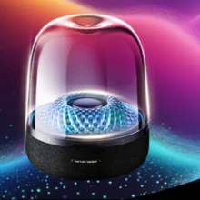 再降价、20点开始、PLUS会员：Harman Kardon 哈曼卡顿 Aura Studio4 2.0声道 桌面 蓝牙音箱 黑色