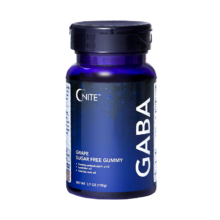 GNITE晚安美国原装进口GABA睡眠软糖退褪黑素酸枣仁60粒