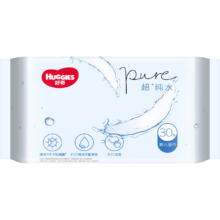 再降价、需砸金蛋、PLUS会员：HUGGIES 好奇 超·纯水系列 婴儿湿巾 30抽