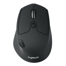 罗技（Logitech）M720 鼠标 无线蓝牙鼠标 办公鼠标 右手鼠标 大手鼠标 优联 黑色 带无线2.4G接收器