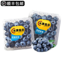 plus会员：蓝莓超大果 尝鲜中果【单果14mm+】 125g*8盒