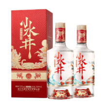 20点：水井坊 小水井 浓香型白酒 52度 500mL 2瓶