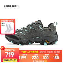 MERRELL 迈乐 男女款户外越野徒步鞋MOAB GTX防水透气防滑抓地耐磨登山鞋 J036318灰蓝-3 GTX女款 38